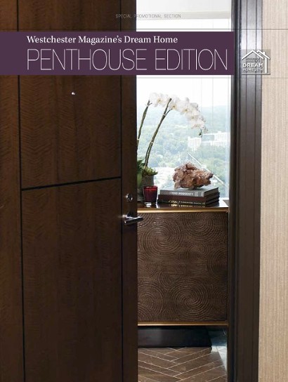Westchester interior designer, magazine feature, penthouse